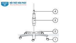  Hướng dẫn lắp ghế chân xoay