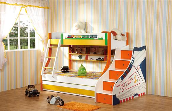 Giường tầng sắc màu vỗ về tuổi thơ con yêu