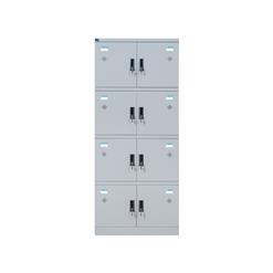 Tủ locker TU984-2L 8 ngăn, ghi sáng
