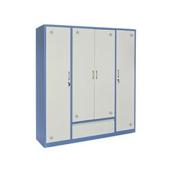 Tủ sắt quần áo TU15B3C4 3 khoang 4 cánh, ghi sáng