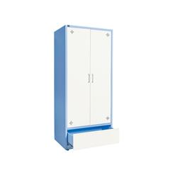 Tủ sắt quần áo TU17B1C2 2 cánh, ghi sáng