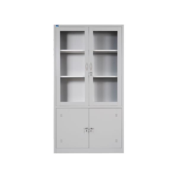 Tủ hồ sơ TU09K3CK cánh kính trên, cánh sắt dưới, ghi sáng